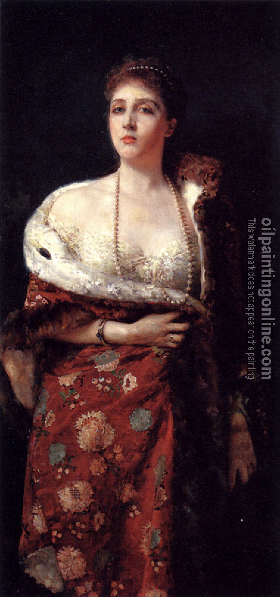 Francesco Paolo Michetti - Portrait Of A Lady